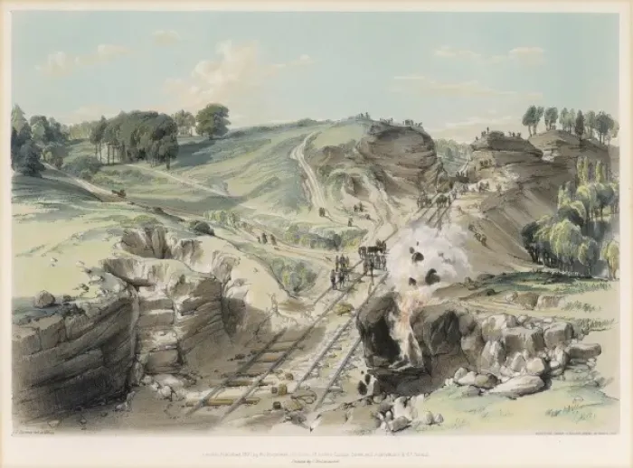 Framed Print : Blasting Rocks, Linslade Framed Print : Blasting Rocks, Linslade