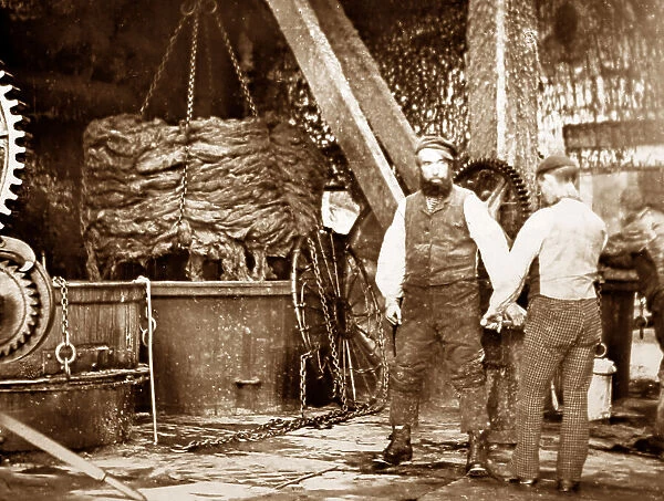 Bleaching, linen production, Victorian period