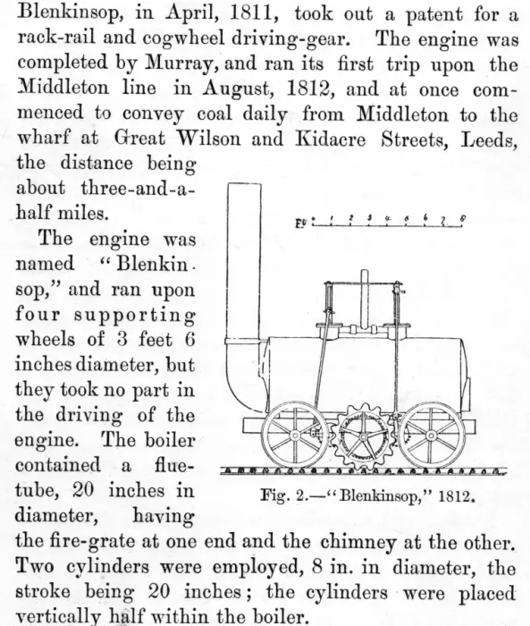 Framed Print : Blenkinsop Locomotive, 1812 Framed Print : Blenkinsop Locomotive, 1812