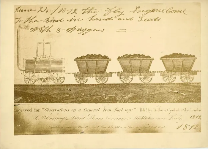 Framed Print : Blenkinsopps Patent Steam Carriage Framed Print : Blenkinsopps Patent Steam Carriage