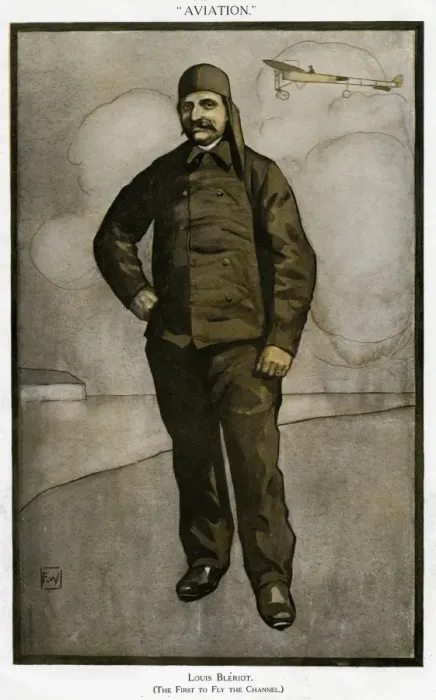 Framed Print : BLERIOT. LOUIS BLERIOT (1872 1936), French aviator, in his flying suit Framed Print : BLERIOT. LOUIS BLERIOT (1872 1936), French aviator, in his flying suit