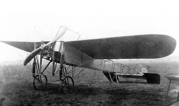 Bleriot biplane at the Grahame White Flying School in Hendon
