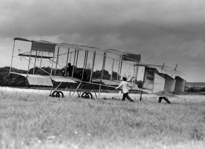 Framed Print : Bleriot Box Kite Biplane Framed Print : Bleriot Box Kite Biplane
