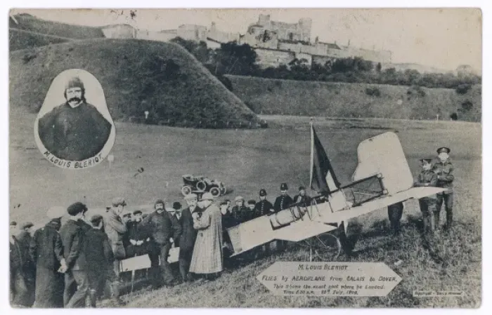 Framed Print : Bleriot Crosses Channel Framed Print : Bleriot Crosses Channel