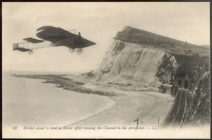 Framed Print : Bleriot Near Dover Framed Print : Bleriot Near Dover