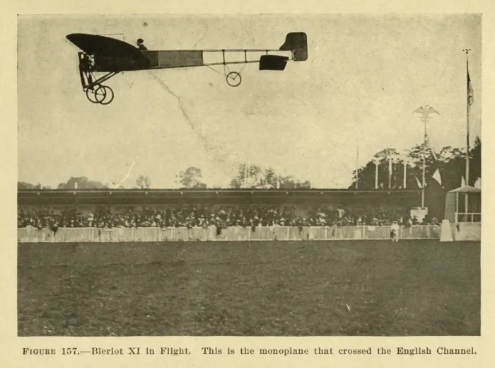 Framed Print : Bleriot XI in flight Framed Print : Bleriot XI in flight