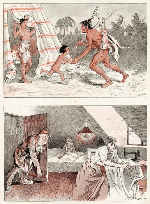 Framed Print : The Blessings of Civilisation Date: 1896 Framed Print : The Blessings of Civilisation Date: 1896