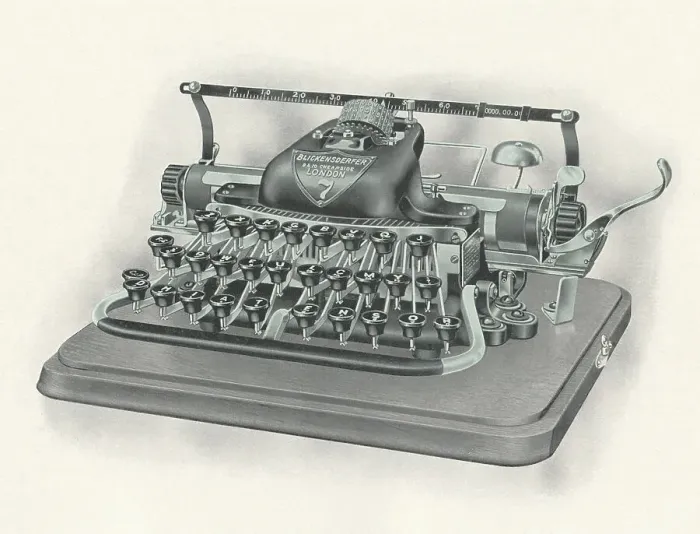 Framed Print : Blickensderfer Typewriter
