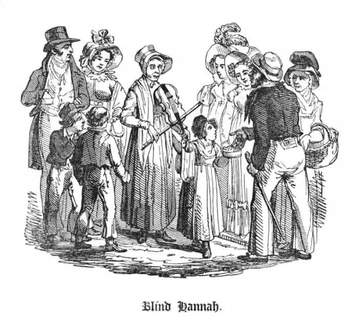 Framed Print : Blind Hannah Brentford, 1827 Framed Print : Blind Hannah Brentford, 1827