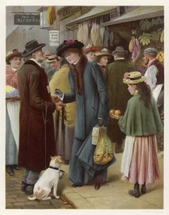 Framed Print : Blind Man and Dog Framed Print : Blind Man and Dog