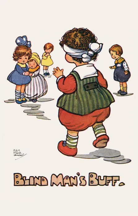 Framed Print : Blind Mans Buff Framed Print : Blind Mans Buff