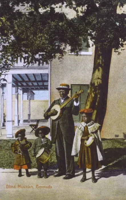 Framed Print : Blind Musician, Bermuda Framed Print : Blind Musician, Bermuda