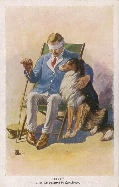 Blinded Soldier and Dog