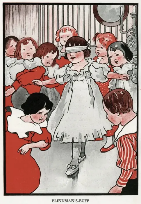 Framed Print : Blindman s-Buff by Charles Robinson Framed Print : Blindman s-Buff by Charles Robinson