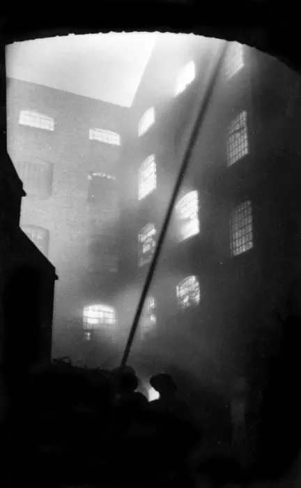 Framed Print : Blitz in London -- tobacco factory, Walham Green, WW2 Framed Print : Blitz in London -- tobacco factory, Walham Green, WW2