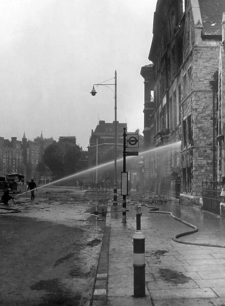 Blitz in London -- Westminster Bridge Road, WW2