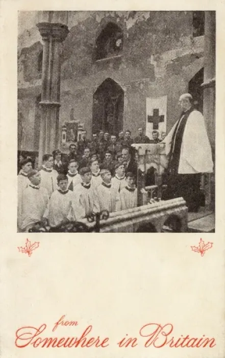 Framed Print : Blitz - St Marks - Church Choir sing Framed Print : Blitz - St Marks - Church Choir sing