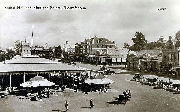 Bloemfontein - Market Hall and Maitland Street - South Afric