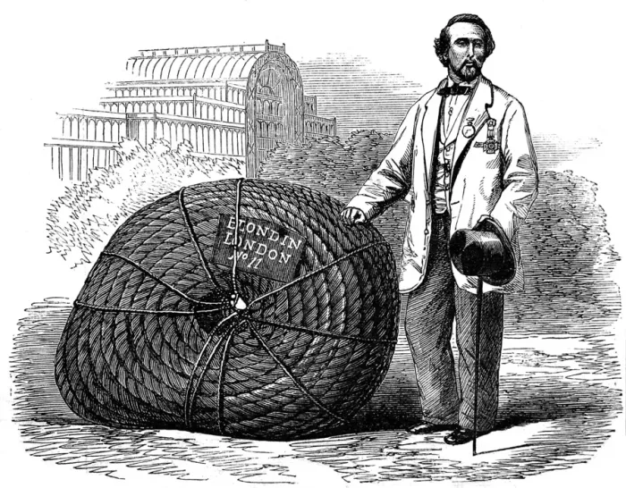 Framed Print : Blondin at the Crystal Palace, London, 1861 Framed Print : Blondin at the Crystal Palace, London, 1861