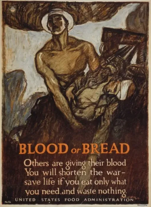 Framed Print : Blood or bread Others are giving their blood - You will shor Framed Print : Blood or bread Others are giving their blood - You will shor