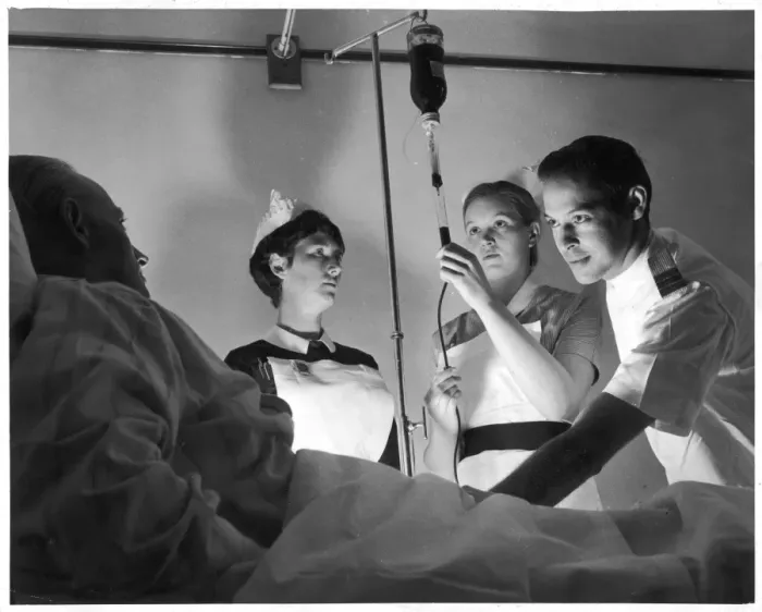 Framed Print : Blood Transfusion 1966 Framed Print : Blood Transfusion 1966