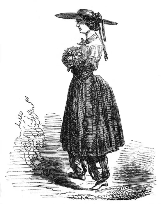 Framed Print : Bloomers 1851 Framed Print : Bloomers 1851