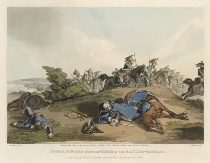 Framed Print : Blucher Unhorsed Framed Print : Blucher Unhorsed