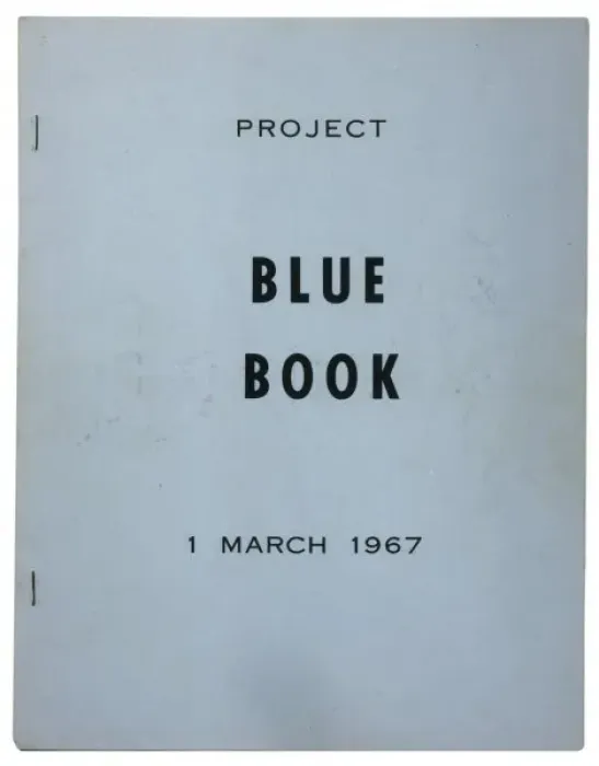 Framed Print : The Blue Book Described Framed Print : The Blue Book Described