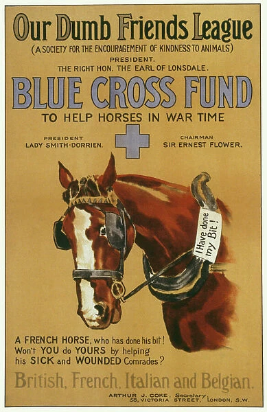 Blue Cross Fund Poster. Available as Photo Prints, Wall Art and other  products #1378010