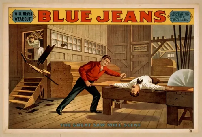 Framed Print : Blue jeans will never wear out : by Joseph Arthur, author of Framed Print : Blue jeans will never wear out : by Joseph Arthur, author of