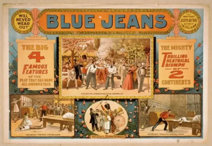 Framed Print : Blue jeans will never wear out : written by Joseph Arthur, a Framed Print : Blue jeans will never wear out : written by Joseph Arthur, a