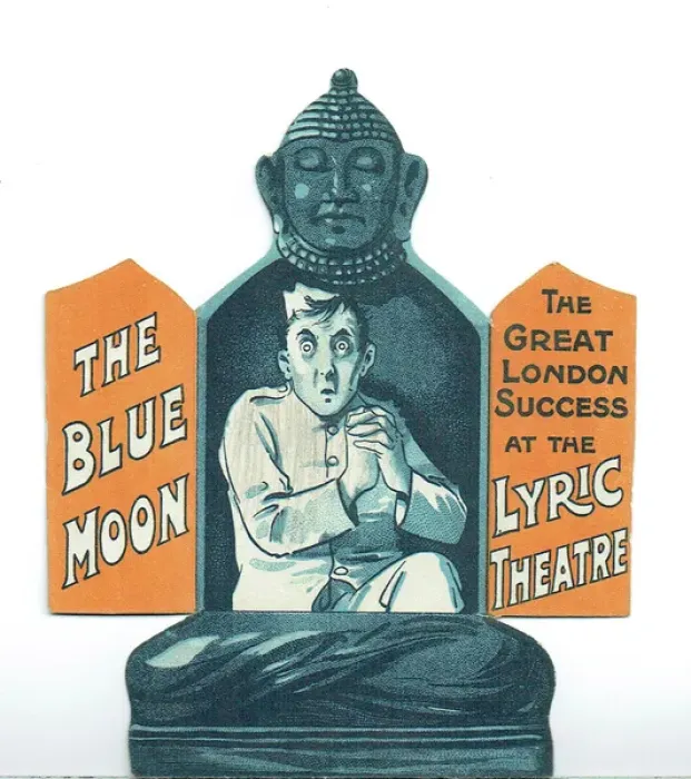 Framed Print : The Blue Moon by Harold Ellis Framed Print : The Blue Moon by Harold Ellis