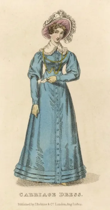 Framed Print : Blue Pelisse 1824 Framed Print : Blue Pelisse 1824