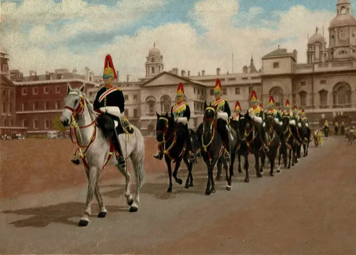 Framed Print : Blues and Royals, Horse Guards Parade, London Framed Print : Blues and Royals, Horse Guards Parade, London