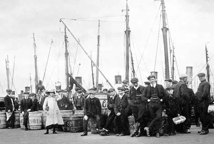 Framed Print : Blyth Fish Quay early 1900s Framed Print : Blyth Fish Quay early 1900s