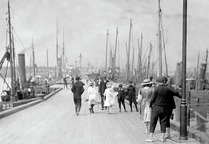 Framed Print : Blyth Fish Quay early 1900s Framed Print : Blyth Fish Quay early 1900s