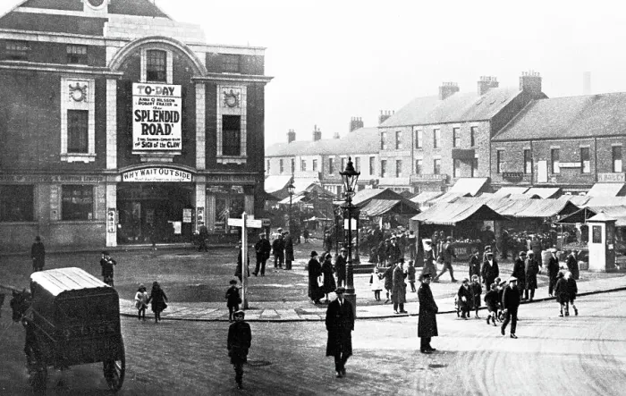 Framed Print : Blyth Market Place early 1900s Framed Print : Blyth Market Place early 1900s