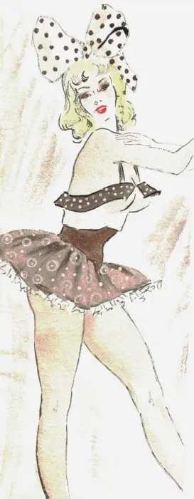 Framed Print : Bo - Murrays Cabaret Club costume design Framed Print : Bo - Murrays Cabaret Club costume design