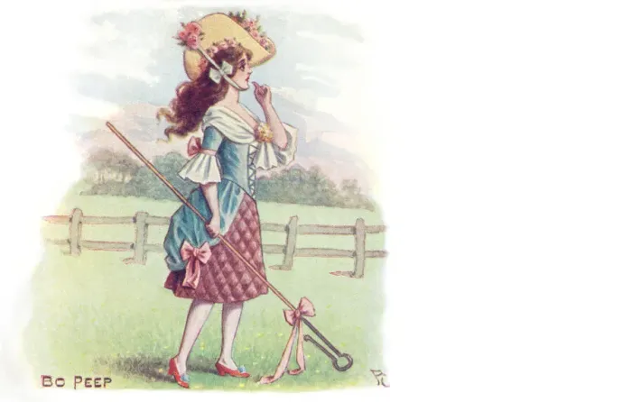 Framed Print : Bo-Peep. Artists interpretation of a scene from Bo-Peep, a traditional nursery rhyme Framed Print : Bo-Peep. Artists interpretation of a scene from Bo-Peep, a traditional nursery rhyme