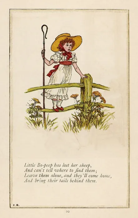Framed Print : Bo Peep / Greenaway Framed Print : Bo Peep / Greenaway