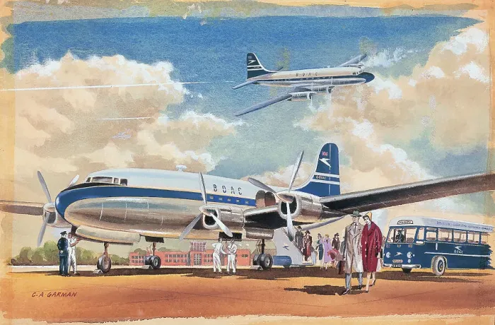 Framed Print : BOAC Airliner Framed Print : BOAC Airliner