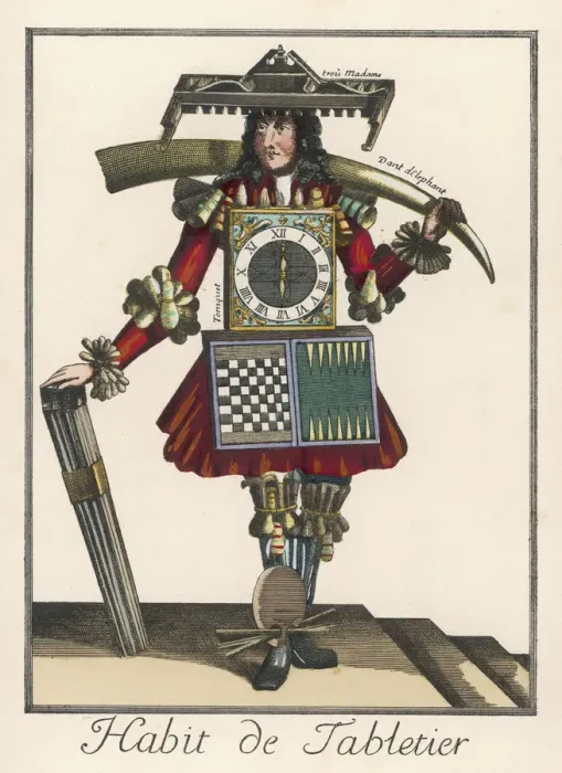 Framed Print : BOARD GAME SELLER 18C Framed Print : BOARD GAME SELLER 18C