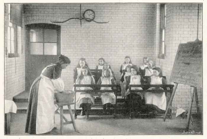Framed Print : Board School Washing 19C Framed Print : Board School Washing 19C