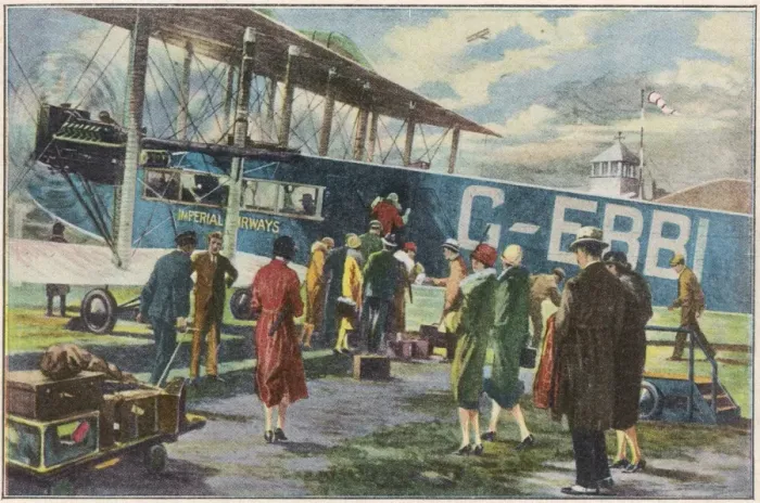 Framed Print : Boarding at Croydon Framed Print : Boarding at Croydon