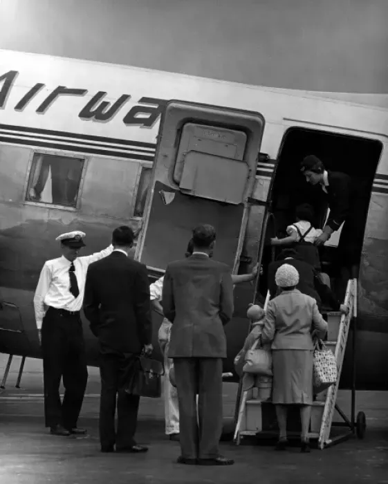 Framed Print : Boarding a Plane Framed Print : Boarding a Plane