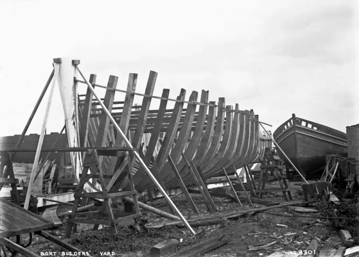Framed Print : Boat Builders Yard Framed Print : Boat Builders Yard