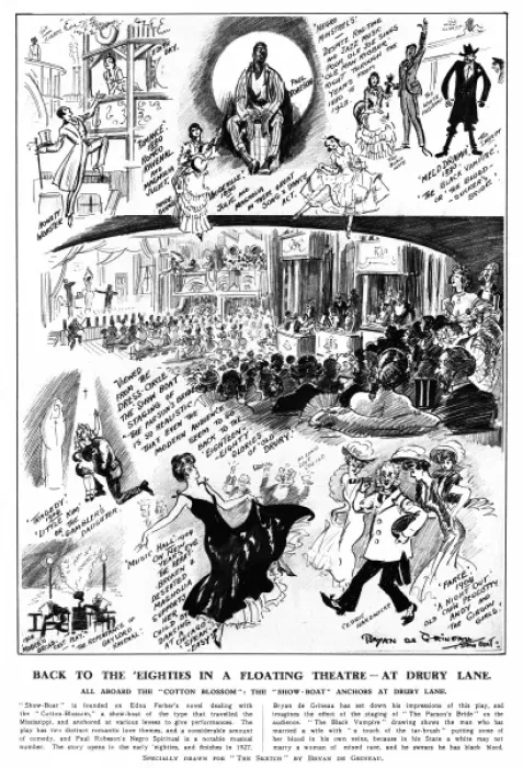 Framed Print : Show Boat at Drury Lane 1928 Framed Print : Show Boat at Drury Lane 1928