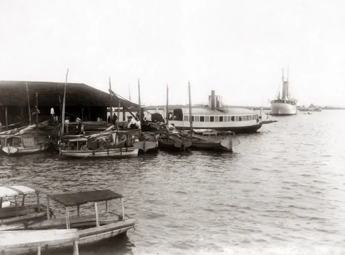 Framed Print : Boat landing, San Juan, Puerto Rico, circa 1900 Framed Print : Boat landing, San Juan, Puerto Rico, circa 1900