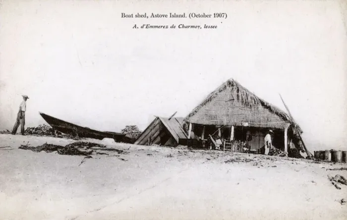 Framed Print : Boat Shed - Astove Island, Cosmoledo Group Framed Print : Boat Shed - Astove Island, Cosmoledo Group