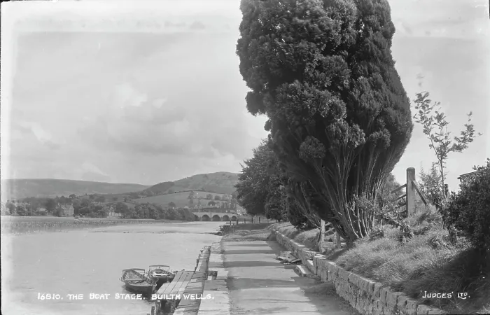 Framed Print : The Boat Stage, Builth Wells Framed Print : The Boat Stage, Builth Wells